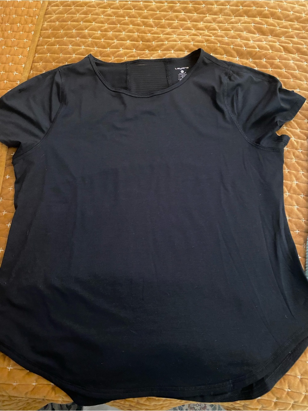 Layer 8 Black Short-Sleeve Performance Tee